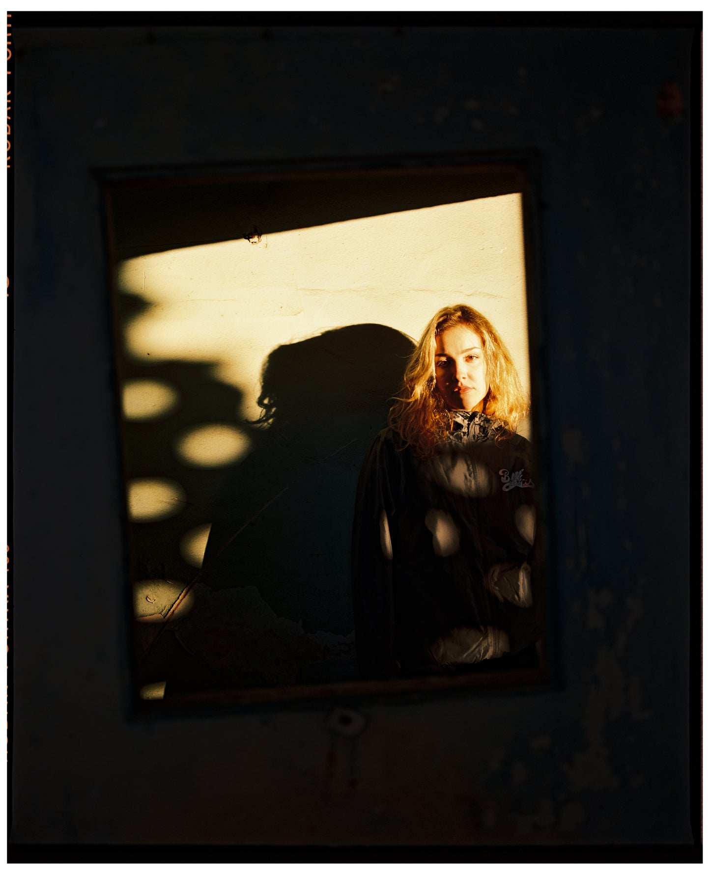 SILVER AND GREY RAINCOAT