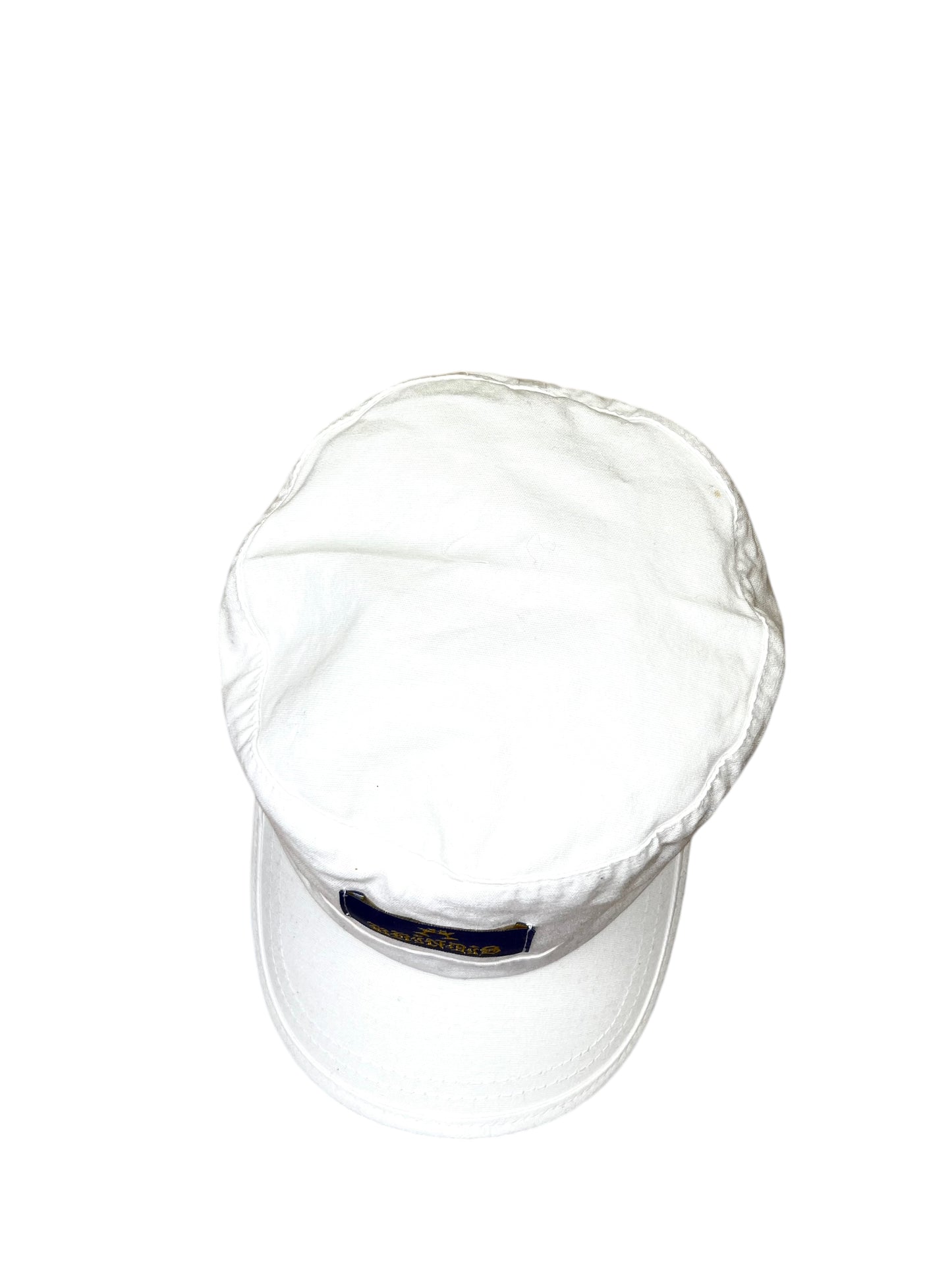 WHITE CANVAS CAP