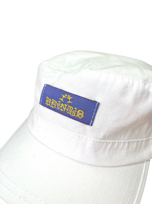 WHITE CANVAS CAP