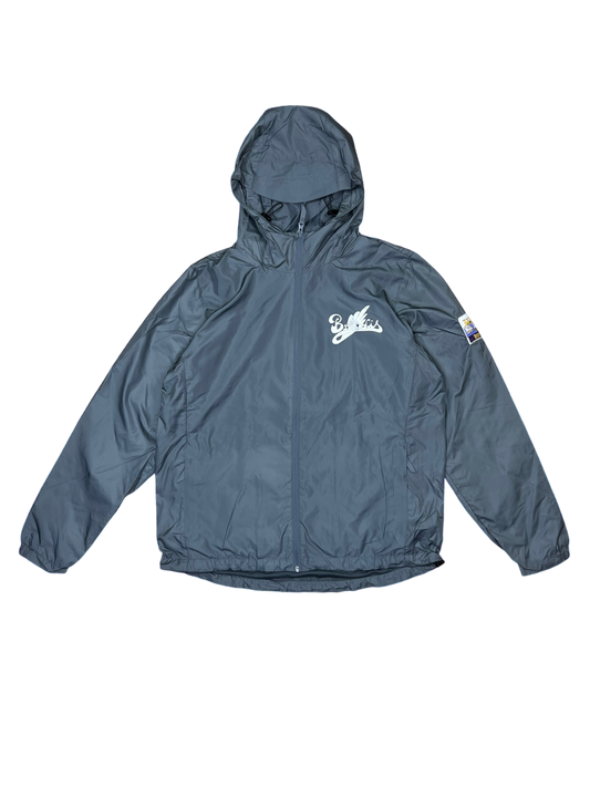 SILVER AND GREY RAINCOAT