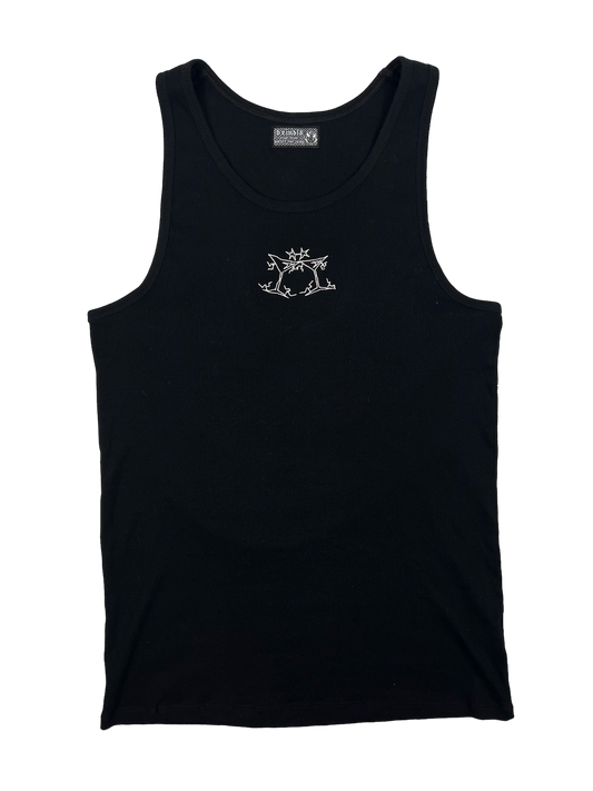 BLACK SLEEVELESS TEE