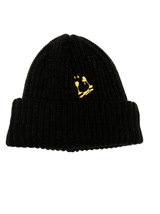 BLACK FISHER BEANIE